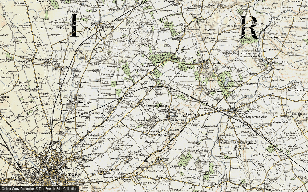 Old Map of Historic Map covering Brockfield in 1903-1904