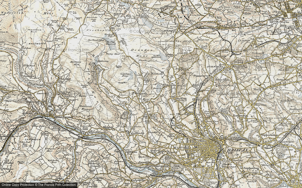 Old Map of Moor End, 1903 in 1903