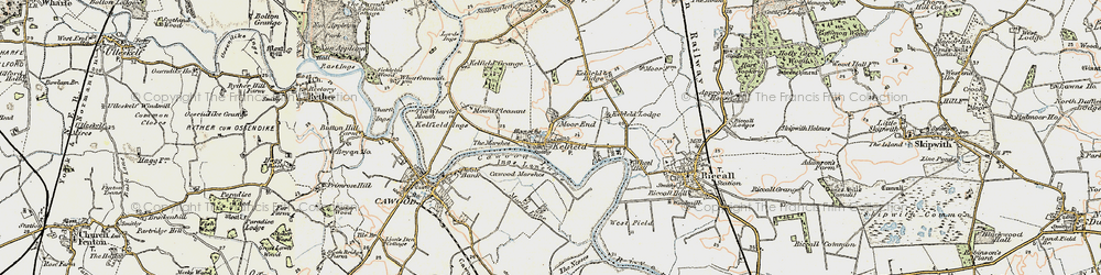 Old map of Moor End in 1903