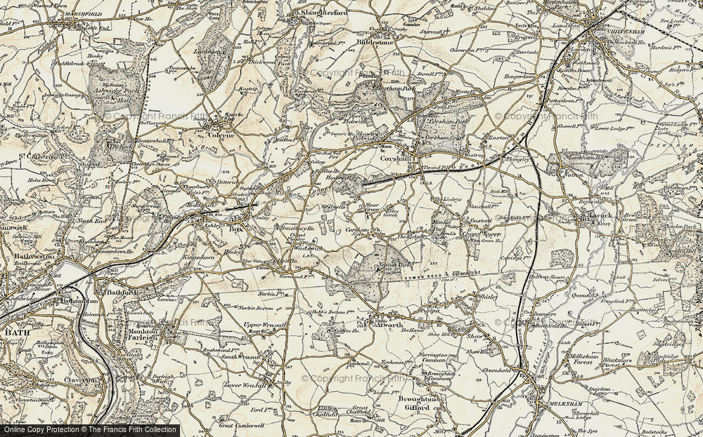 Old Map of Historic Map covering HMS Royal Arthur in 1899