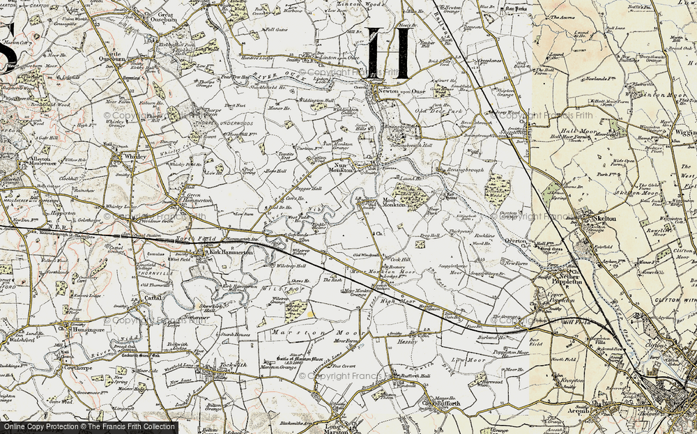 Old Map of Moor Monkton, 1903-1904 in 1903-1904