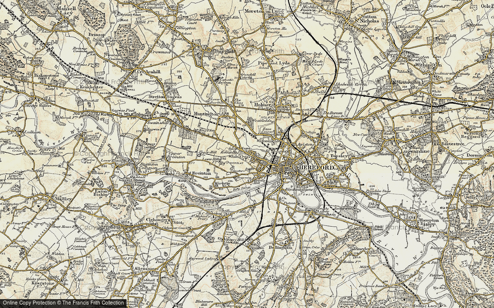 Old Map of Moor Park, 1900-1901 in 1900-1901