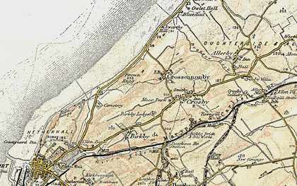 Old map of Birkby Lodge in 1901-1905