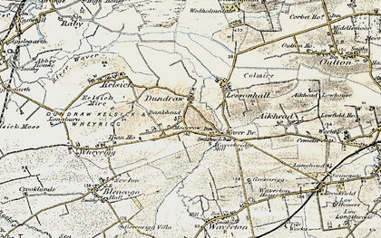 Old map of Moor Row in 1901-1904