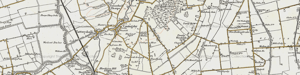 Old map of Moor Side in 1902-1903