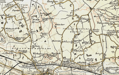 Old map of Moor Side in 1903-1904