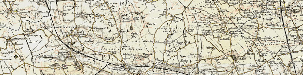 Old map of Moor Side in 1903-1904