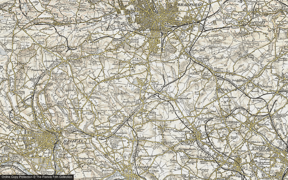 Old Map of Moor Side, 1903 in 1903