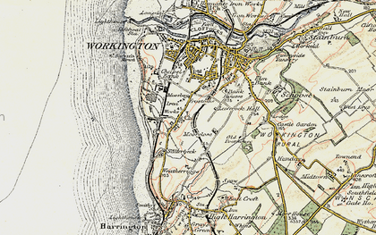 Old map of Moorclose in 1901-1904