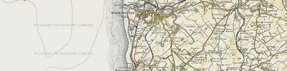 Old map of Moorclose in 1901-1904