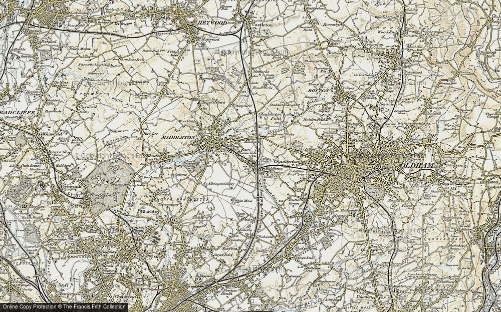 Old Map of Moorclose, 1903 in 1903