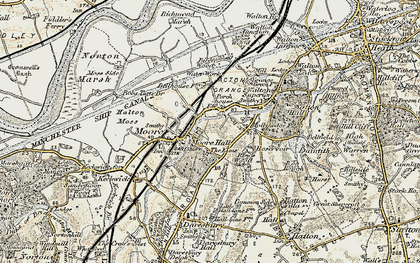 Old map of Moore in 1902-1903