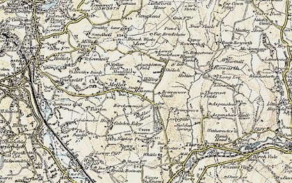 Old map of Moorend in 1903