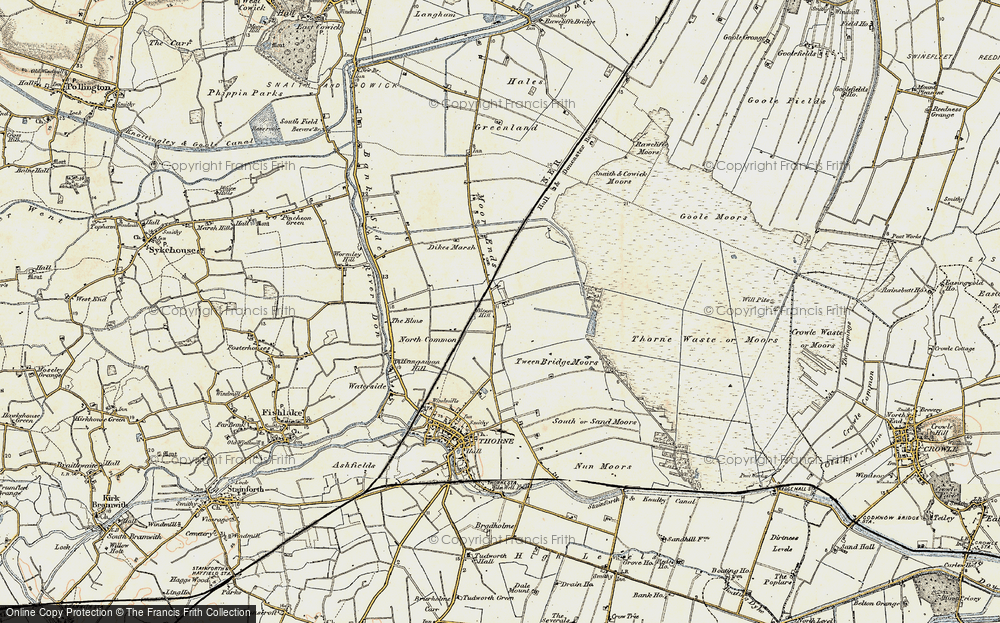 Old Map of Moorends, 1903 in 1903