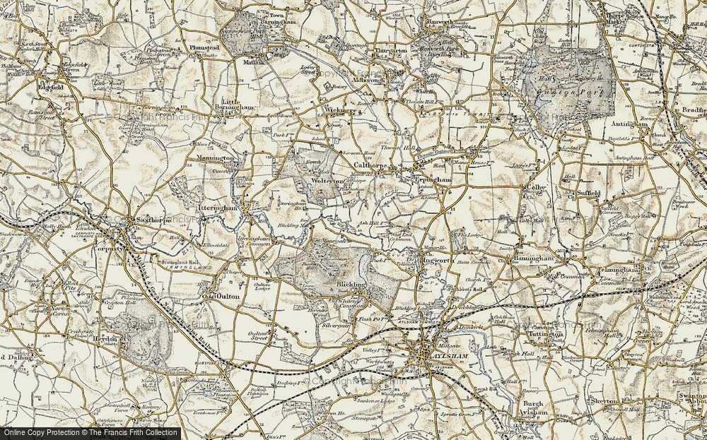 Old Map of Moorgate, 1901-1902 in 1901-1902