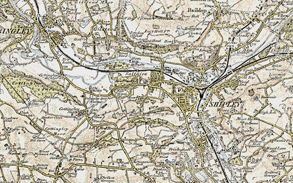 Old map of Shipley Glen in 1903-1904