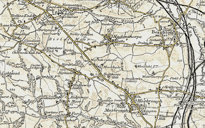 Old map of Moorhole in 1902-1903