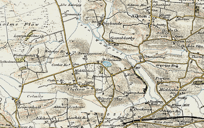 Old map of Moorhouse in 1901-1904