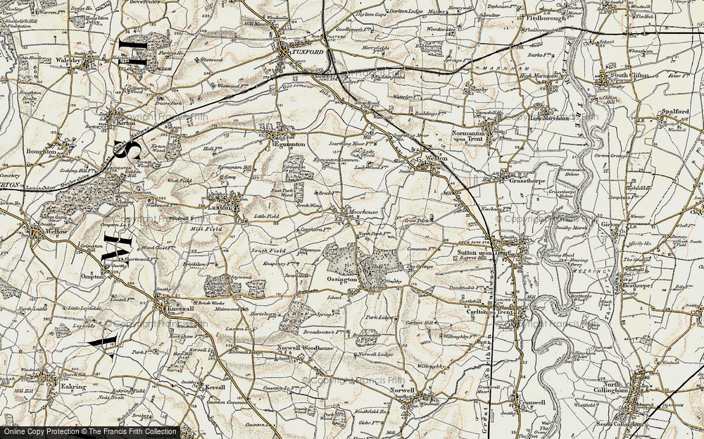 Old Map of Moorhouse, 1902-1903 in 1902-1903