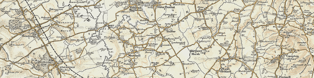 Old map of Moorside in 1897-1909