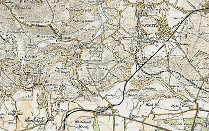 Old map of Moorside in 1901-1904