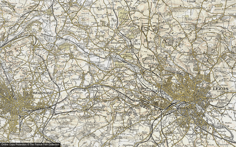 Old Map of Moorside, 1903-1904 in 1903-1904