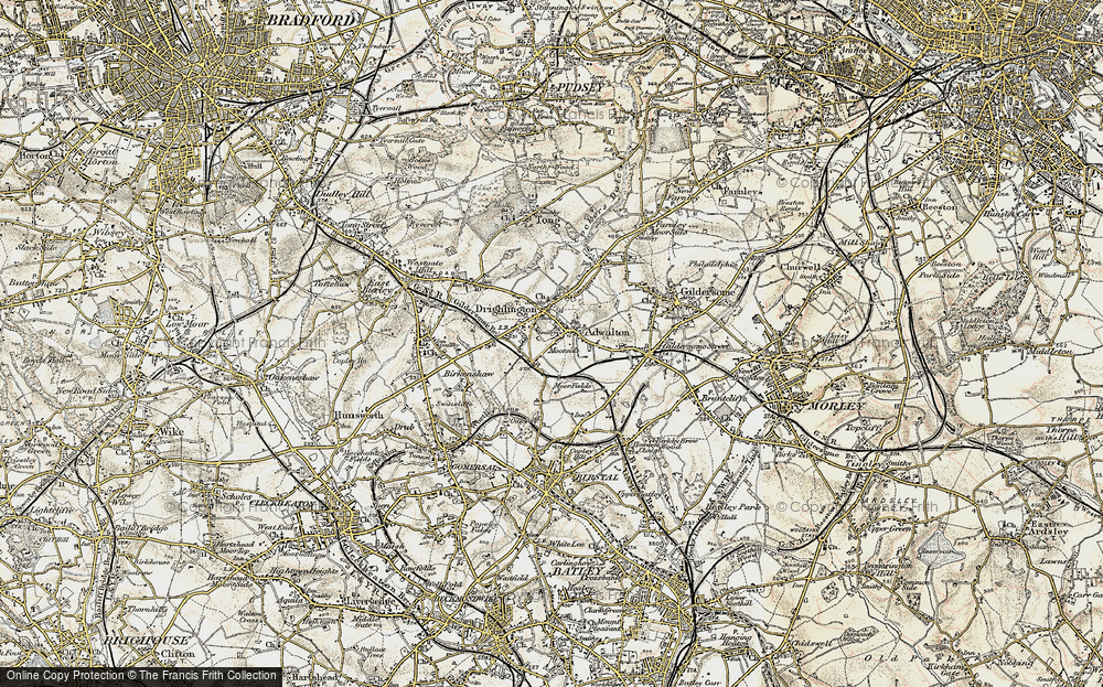 Old Map of Moorside, 1903 in 1903