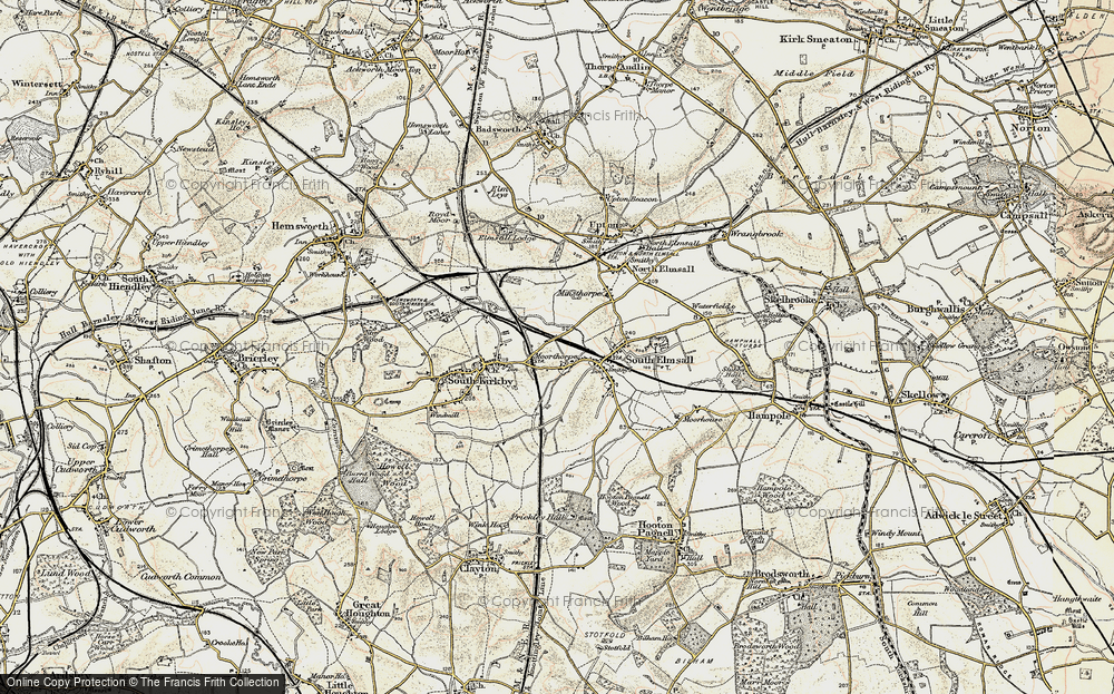 Old Map of Moorthorpe, 1903 in 1903