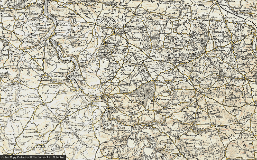 Old Map of Moortown, 1899-1900 in 1899-1900