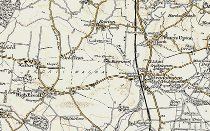 Old map of Moortown in 1902