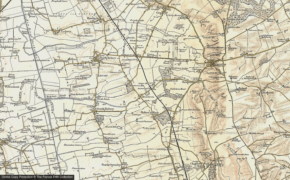Old Map of Moortown, 1903-1908 in 1903-1908
