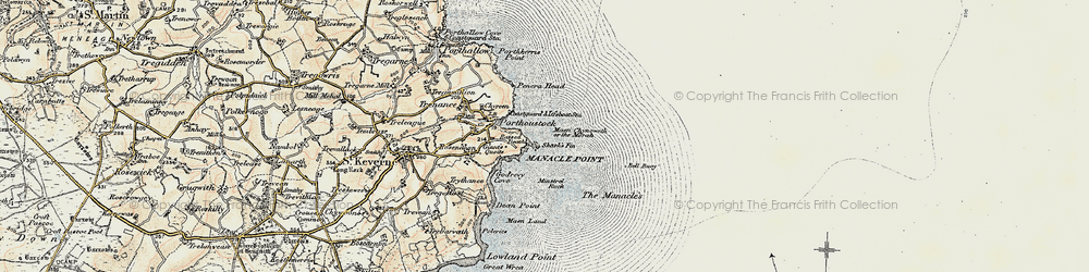 Old map of Morah in 1900