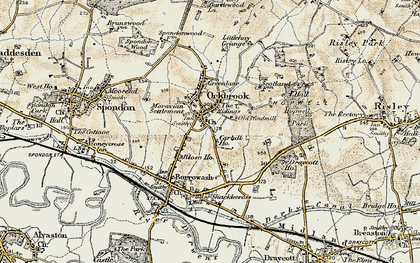 Old map of Moravian Settlement in 1902-1903