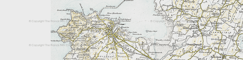Old map of Môrawelon in 1903-1910