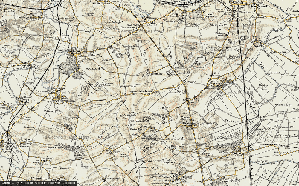 Old Map of Morborne, 1901 in 1901