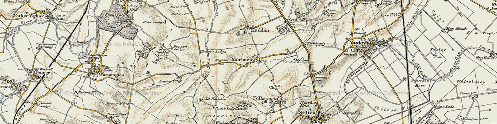 Old map of Morborne in 1901