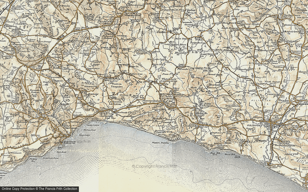 Old Map of Morcombelake, 1898-1899 in 1898-1899