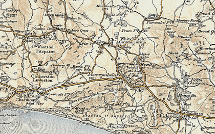 Old map of Morcombelake in 1898-1899