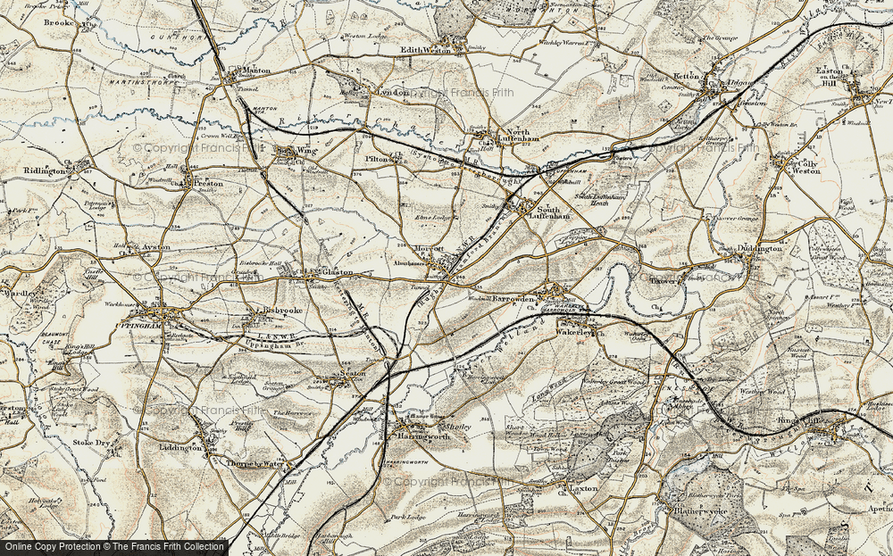 Old Map of Morcott, 1901-1903 in 1901-1903