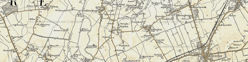 Old map of Morden Green in 1898-1901