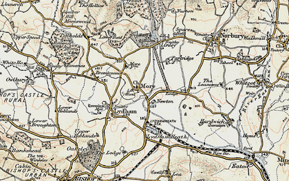 Old map of More in 1902-1903