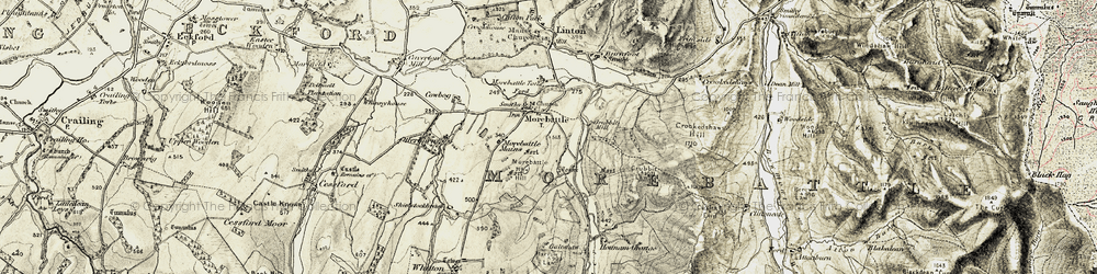 Old map of Whinnyhouse in 1901-1904