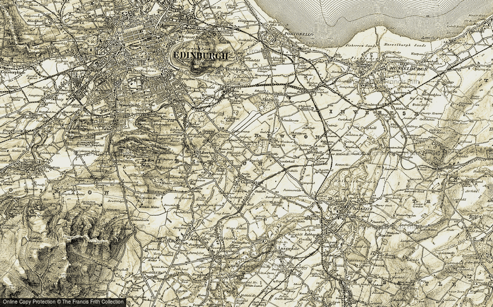 Old Map of Moredun, 1903-1904 in 1903-1904