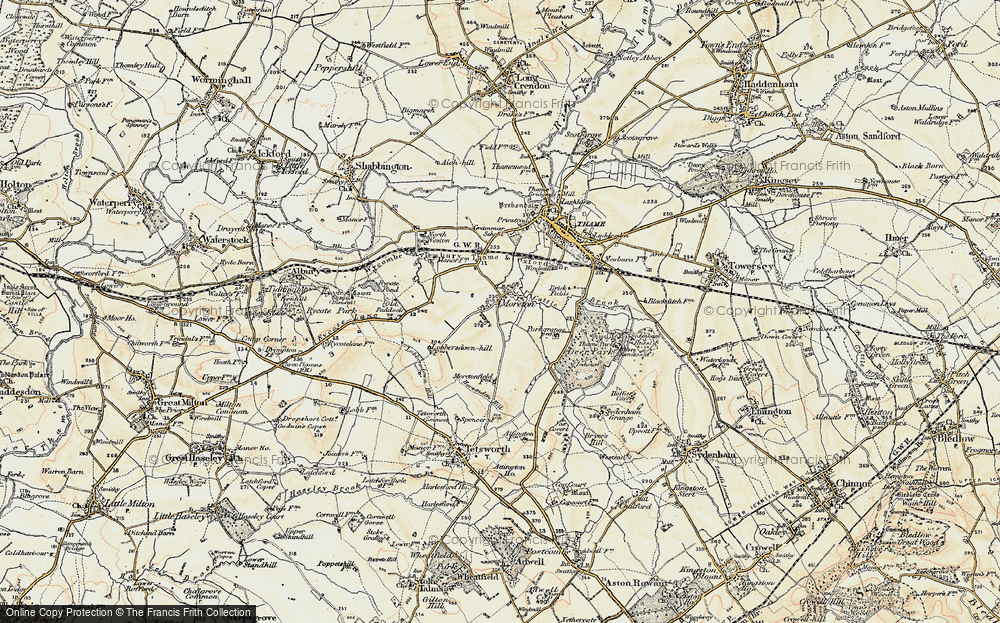 Old Map of Moreton, 1897-1898 in 1897-1898