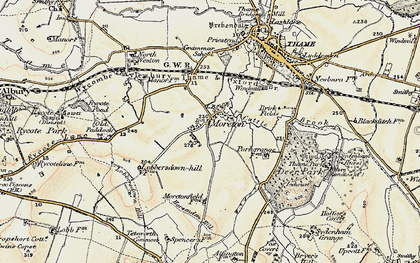 Old map of Moreton in 1897-1898