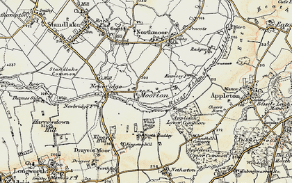 Old map of Moreton in 1897-1899