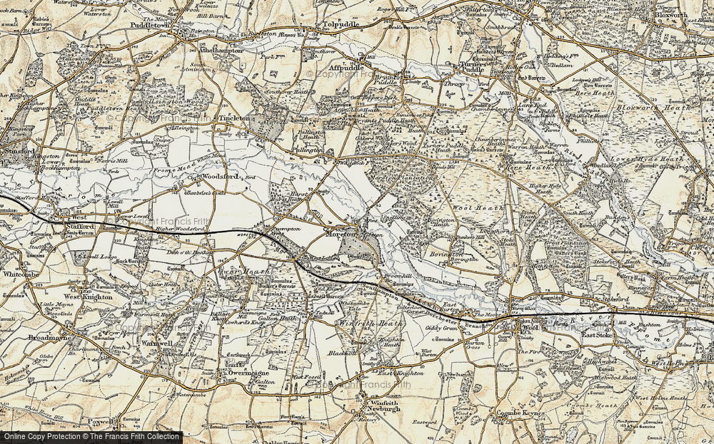 Old Map of Moreton, 1899-1909 in 1899-1909