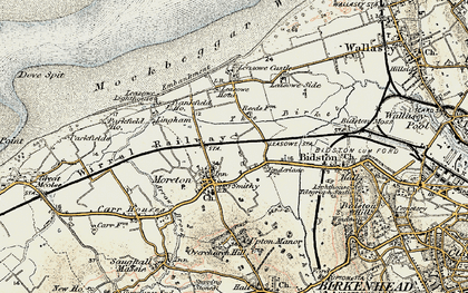 Old map of Moreton in 1902-1903