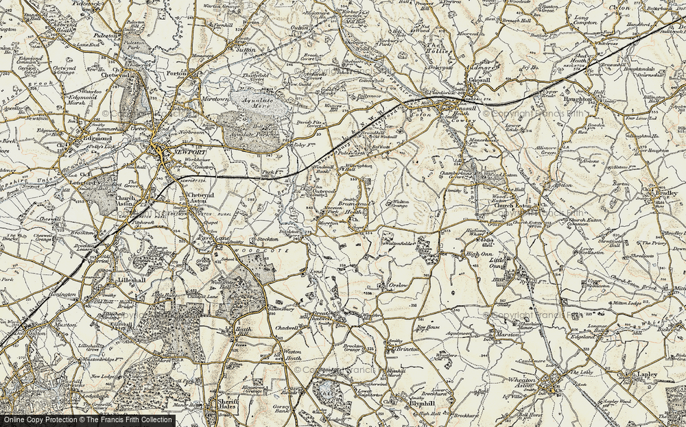 Old Map of Moreton, 1902 in 1902