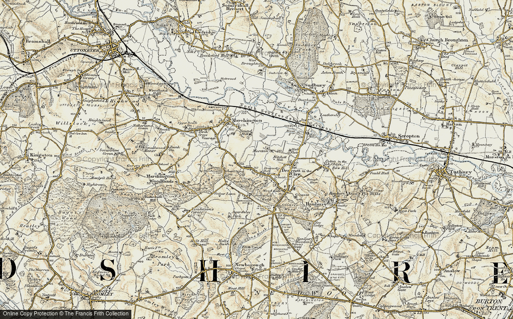 Old Map of Moreton, 1902 in 1902